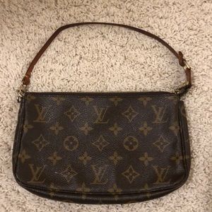 Louis Vuitton Monogram Pochette Accessoires Mini Handle Bag - Authentic!